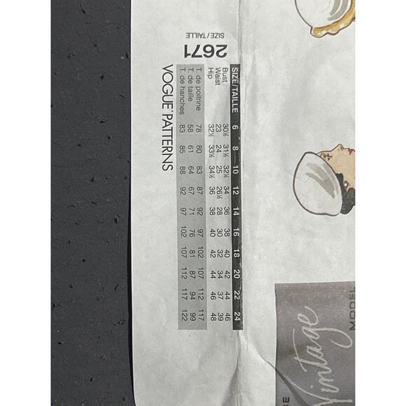 Vogue Vintage Pattern 2671 Original 1933 Design Sewing Pattern Misses Dress Size - Picture 5 of 5